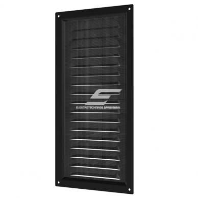 Ventilatsioonivõre | ventilatsioonisüsteemidele | võrguga | 150×300 mm | must värv | tsingitud teras 2 Ventilatsioonivõre | ventilatsioonisüsteemidele | võrguga | 150×300 mm | must värv | tsingitud teras 2