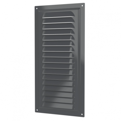 Kratka wentylacyjna | do systemów wentylacyjnych | z siatką | 150×300 mm | kolor szary | stal ocynkowana Kratka wentylacyjna | do systemów wentylacyjnych | z siatką | 150×300 mm | kolor szary | stal ocynkowana