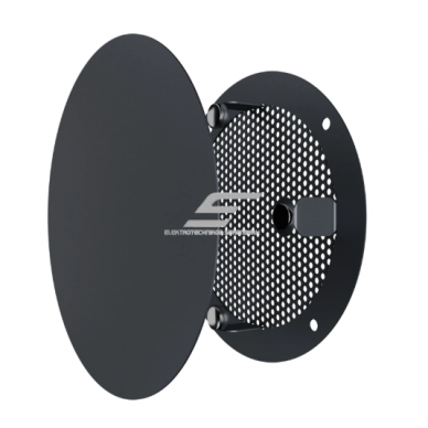 Ventilation grille | for ventilation systems | with mesh | round | 140x140 | removable | grey color | painted steel 3 Ventilation grille | for ventilation systems | with mesh | round | 140x140 | removable | grey color | painted steel 3