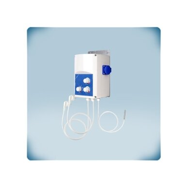 Temperature-based fan speed and electric heater controller | 5-35°C | 3A | 230VAC | Schuko sockets | Sentera Controls | GTEE1-30-DT 1