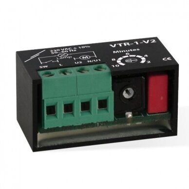Fan motor switch-off timer | 2-10 min | 1.5A | VTR-1-V2 Fan motor switch-off timer | 2-10 min | 1.5A | VTR-1-V2