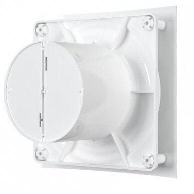 Fan with backdraft damper | D100 | 230V | 172x172x118mm | plastic | white | QDR4S 3 Fan with backdraft damper | D100 | 230V | 172x172x118mm | plastic | white | QDR4S 3