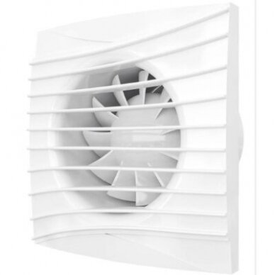 Ventilaator koos tagasivoolu klapiga | D125 | 230V | 175x175x117,5mm | IP24 | plastik | valge värv | TY5S