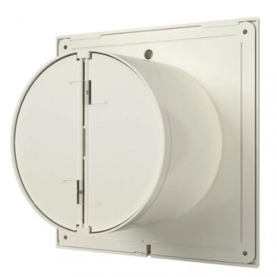 Ventilators ar atpakaļgaita aizbīdni | D100 | 230V | 160x160x92mm | IP24 | plastmasa | kaulu baltas krāsas | PL4SDK 1 Ventilators ar atpakaļgaita aizbīdni | D100 | 230V | 160x160x92mm | IP24 | plastmasa | kaulu baltas krāsas | PL4SDK 1