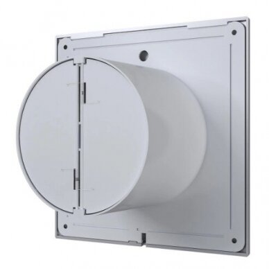 Fan with back-draught shutter | D100 | 230V | 160x160x92mm | IP24 | plastic | grey color | PL4SP 1 Fan with back-draught shutter | D100 | 230V | 160x160x92mm | IP24 | plastic | grey color | PL4SP 1