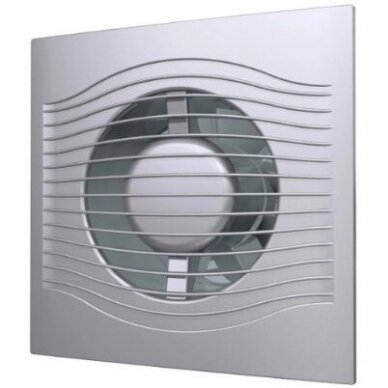 Fan with back-draught shutter | D100 | 230V | 160x160x92mm | IP24 | plastic | grey color | PL4SP