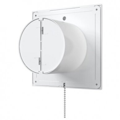 Wentylator z klapą zwrotną | z linką | D100 | 230V | 160x160x92mm | IP24 | plastikowy | biały | PL4S2 1 Wentylator z klapą zwrotną | z linką | D100 | 230V | 160x160x92mm | IP24 | plastikowy | biały | PL4S2 1