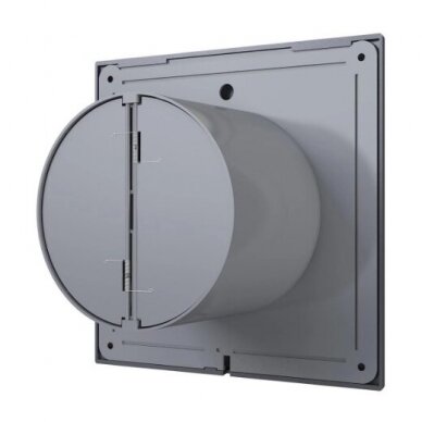 Ventilators ar atpakaļgaitas aizbīdni | D100 | 230V | 160x160x92mm | IP24 | plastmasa | tumši pelēks | PL4STP 2 Ventilators ar atpakaļgaitas aizbīdni | D100 | 230V | 160x160x92mm | IP24 | plastmasa | tumši pelēks | PL4STP 2