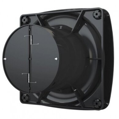 Ventilators ar atpakaļgaita aizbīdni | D100 | 230V | 170x170x118mm | IP24 | plastmasa | melna krāsa | OIR4SJ 2