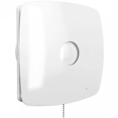 Ventilaator koos tagasilöögiklappiga | koos tõmbnööriga | D100 | 230V | 170x170x118mm | IP24 | plastmass | valge | OIR4S2