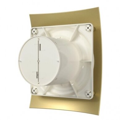 Fan with back-draught shutter | D100 | 230V | 220x175x123mm | IP24 | plastic | gold/champagne color | BR4SA 2 Fan with back-draught shutter | D100 | 230V | 220x175x123mm | IP24 | plastic | gold/champagne color | BR4SA 2