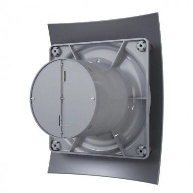 Ventilators ar atpakaļgaitas žalūzām | D100 | 230V | 220x175x123mm | IP24 | plastmasa | tumši pelēks | BR4STP 2 Ventilators ar atpakaļgaitas žalūzām | D100 | 230V | 220x175x123mm | IP24 | plastmasa | tumši pelēks | BR4STP 2