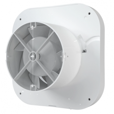 Ventilaator tagasilöögiklapiga | D100 | kahe töörežiimiga | 159x159x90 mm | taimeri / niiskuse sensor | plastist | valge värv | IP24 3 Ventilaator tagasilöögiklapiga | D100 | kahe töörežiimiga | 159x159x90 mm | taimeri / niiskuse sensor | plastist | valge värv | IP24 3