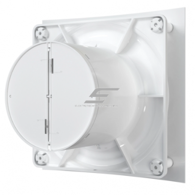 Ventilation fan with backdraft damper | D123 | 220V | 200x200x123 mm | timer / humidity sensor | plastic | white color | IP24 3 Ventilation fan with backdraft damper | D123 | 220V | 200x200x123 mm | timer / humidity sensor | plastic | white color | IP24 3