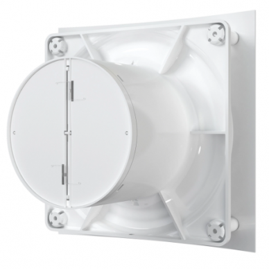 Wentylator z zaworem zwrotnym | przepustnicą | D98 | 220V | 172x172x118 mm | timer / czujnik wilgotności | plastikowy | biały | IP24 3