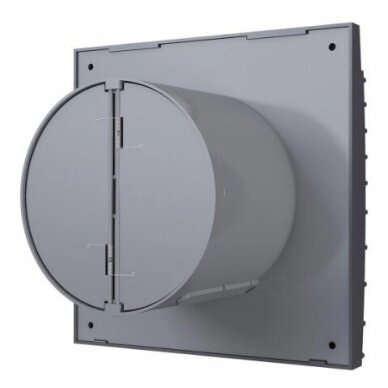 Fan with back-draught shutter | D125 | 230V | 175x175x117.5mm | IP24 | Plastic | Dark grey color | TY5STP 2