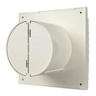 Ventilaator tagasivoolu klapiga | D125 | 230V | 175x175x117,5 mm | IP24 | plastmass | elevandilu värv | TY5SDK 2 Ventilaator tagasivoolu klapiga | D125 | 230V | 175x175x117,5 mm | IP24 | plastmass | elevandilu värv | TY5SDK 2