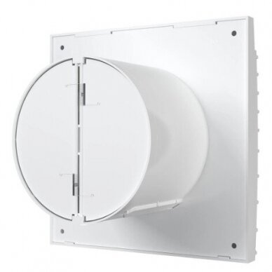 Ventilators ar atpakaļgaitas aizbīdni | D125 | 230V | 175x175x117,5mm | IP24 | Plastmasa | Matēta balta krāsa | TY5SMB 2 Ventilators ar atpakaļgaitas aizbīdni | D125 | 230V | 175x175x117,5mm | IP24 | Plastmasa | Matēta balta krāsa | TY5SMB 2