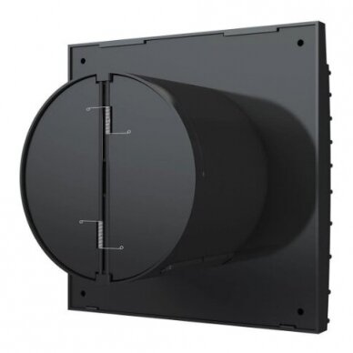 Ventilaator tagasihoidlikkuse klapiga | D125 | 230V | 175x175x117,5mm | IP24 | plastik | must värv | TY5SJ 2 Ventilaator tagasihoidlikkuse klapiga | D125 | 230V | 175x175x117,5mm | IP24 | plastik | must värv | TY5SJ 2