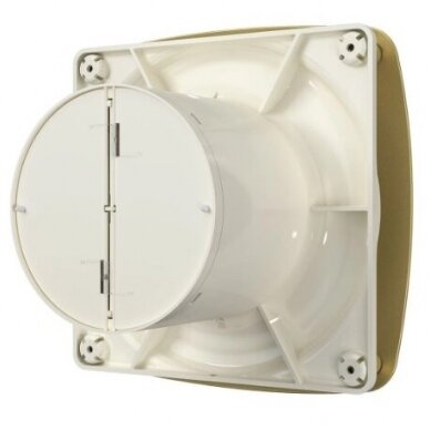 Ventilators ar atpakaļgaita aizbīdni | D125 | 230V | 200x200x123mm | IP24 | plastmasa | zelta/šampanieša krāsa | OIR5SA 2 Ventilators ar atpakaļgaita aizbīdni | D125 | 230V | 200x200x123mm | IP24 | plastmasa | zelta/šampanieša krāsa | OIR5SA 2