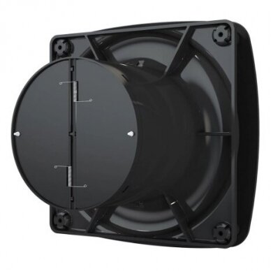Ventilaator tagasivoolu sulguri | D125 | 230V | 200x200x123mm | IP24 | plastmass | mati must värv | OIR5SMJ 2