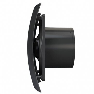 Ventilators ar atpakaļgaitas vārstu | D125 | 230V | 237x190x137mm | IP24 | plastmasa | matēta melna | BR5SMJ 1