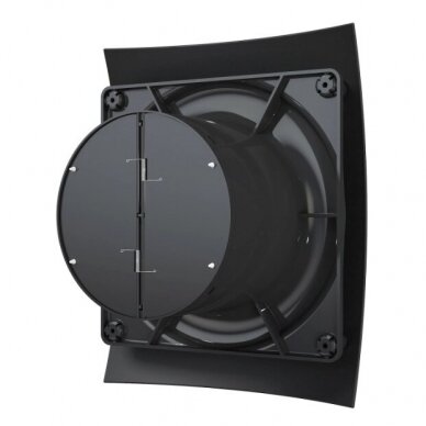 Ventilators ar atpakaļgaitas vārstu | D125 | 230V | 237x190x137mm | IP24 | plastmasa | matēta melna | BR5SMJ 2