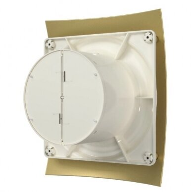 Ventilaator tagasivoolu klapiga | D125 | 230V | 237x190x137mm | IP24 | plastik | kuldne/sampanja värv | BR5SA 2 Ventilaator tagasivoolu klapiga | D125 | 230V | 237x190x137mm | IP24 | plastik | kuldne/sampanja värv | BR5SA 2