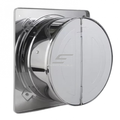 Fan with back-draught shutter | D150 | 32W | 230V | 190x190x135mm | stainless steel 1 Fan with back-draught shutter | D150 | 32W | 230V | 190x190x135mm | stainless steel 1