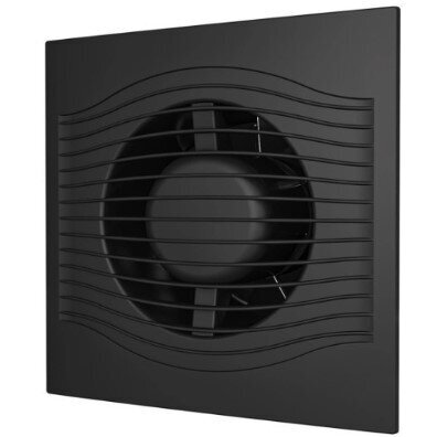 Wentylator z zaworem zwrotnym | D100 | 230V | 160x160x92mm | IP24 | Plastik | Matowy czarny | PL4SMJ