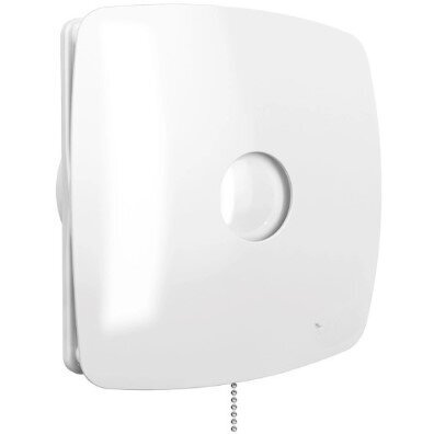 Ventilaator koos tagasilöögiklappiga | koos tõmbnööriga | D100 | 230V | 170x170x118mm | IP24 | plastmass | valge | OIR4S2