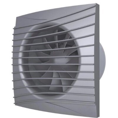 Fan with back-draught shutter | D125 | 230V | 175x175x117.5mm | IP24 | Plastic | Dark grey color | TY5STP