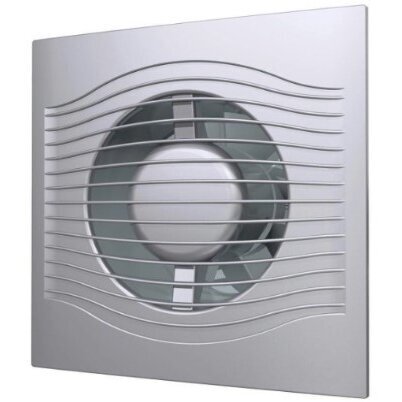 Fan with back-draught shutter | D100 | 230V | 160x160x92mm | IP24 | plastic | grey color | PL4SP