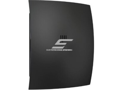 Ventiliatorius su atbuliniu vožtuvu | sklende | D125 | 230V | 237x190x137mm | IP24 | plastikinis | matinės juodos spalvos | BR5SMJ