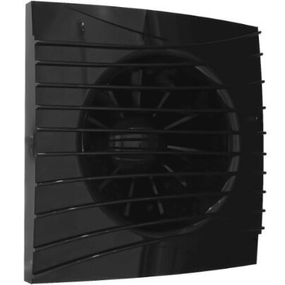 Ventilaator tagasihoidlikkuse klapiga | D125 | 230V | 175x175x117,5mm | IP24 | plastik | must värv | TY5SJ