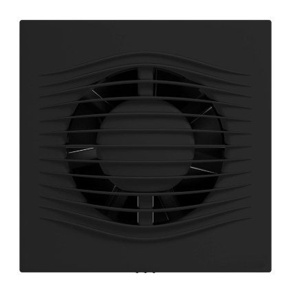 Ventilators ar pretvārstu | D140 | 220V | 160x160x125 mm | plastmasa | matēti melns | IP45 | PL43 Ventilators ar pretvārstu | D140 | 220V | 160x160x125 mm | plastmasa | matēti melns | IP45 | PL43
