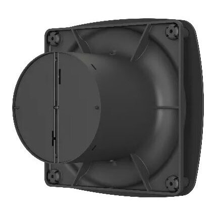 Ventilaator tagasilöögiklapi siibriga | D100 | 230V | 170x170x118mm | plastik | must | OIR4SMJ 2