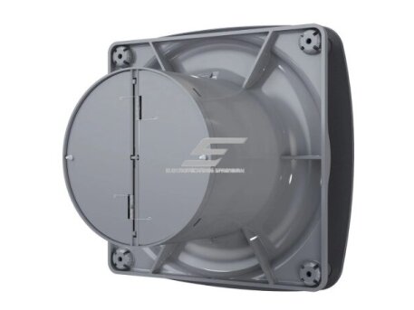 Ventiliatorius su atbuliniu vožtuvu | sklende | D100 | 230V | 170x170x118mm | IP24 | plastikinis | tamsiai pilkos spalvos | OIR4STP 2 Ventiliatorius su atbuliniu vožtuvu | sklende | D100 | 230V | 170x170x118mm | IP24 | plastikinis | tamsiai pilkos spalvos | OIR4STP 2