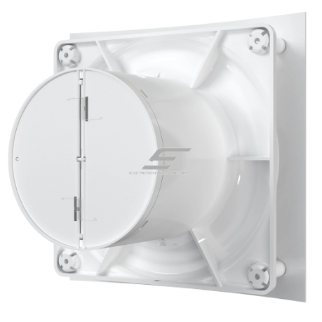 Ventilation fan with backdraft damper | D123 | 220V | 200x200x123 mm | timer / humidity sensor | plastic | white color | IP24 3 Ventilation fan with backdraft damper | D123 | 220V | 200x200x123 mm | timer / humidity sensor | plastic | white color | IP24 3