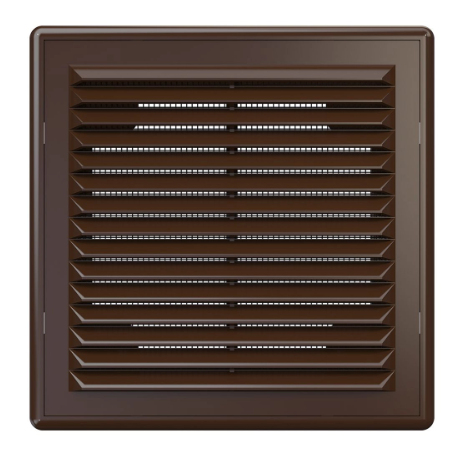 Ventilation grille | for ventilation systems | 150x150 mm | square | external | removable | brown | plastic 1 Ventilation grille | for ventilation systems | 150x150 mm | square | external | removable | brown | plastic 1