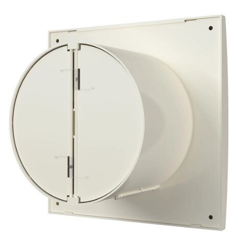 Ventilaator tagasivoolu klapiga | D125 | 230V | 175x175x110,5mm | IP24 | plastikust | elevandiluuko värv | AU5SDK 2 Ventilaator tagasivoolu klapiga | D125 | 230V | 175x175x110,5mm | IP24 | plastikust | elevandiluuko värv | AU5SDK 2