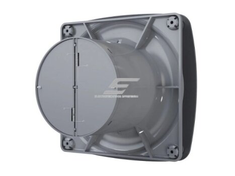 Ventiliatorius su atbuliniu vožtuvu | sklende | D125 | 230V | 200x200x123mm | IP24 | plastikinis | tamsiai pilkos spalvos | OIR5STP 1 Ventiliatorius su atbuliniu vožtuvu | sklende | D125 | 230V | 200x200x123mm | IP24 | plastikinis | tamsiai pilkos spalvos | OIR5STP 1