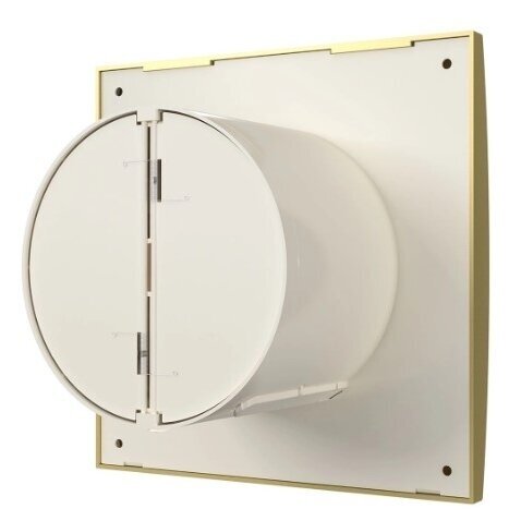 Wentylator z zamkiem przeciwwyrównawczym | D125 | 230V | 175x175x110,5mm | IP24 | plastikowy | złoty/szampański kolor | AU5SA 2