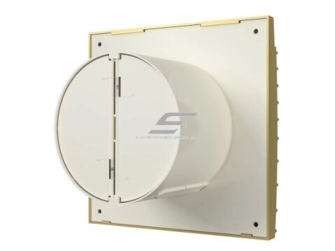 Ventiliatorius su atbuliniu vožtuvu | sklende | D100 | 230V | 155x155x108mm | IP24 | plastikinis | aukso/šampano spalvos | TY4SA 2 Ventiliatorius su atbuliniu vožtuvu | sklende | D100 | 230V | 155x155x108mm | IP24 | plastikinis | aukso/šampano spalvos | TY4SA 2