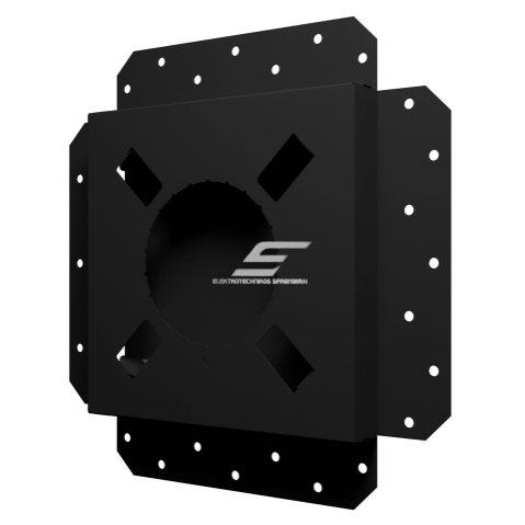 Ventilācijas reste | ventilācijas sistēmām | slēptai montāžai | 290×290 mm | matēti melna | tērauds 2