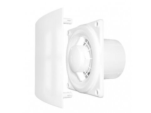 Ventiliatorius su atbuliniu vožtuvu sklende | D100 | 230V | 172x172x118mm | plastikas | balta | QDR4S 1