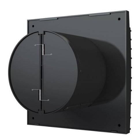Fan with back-draught shutter | D125 | 230V | 175x175x117.5mm | IP24 | plastic | matte black color | TY5SMJ 2 Fan with back-draught shutter | D125 | 230V | 175x175x117.5mm | IP24 | plastic | matte black color | TY5SMJ 2