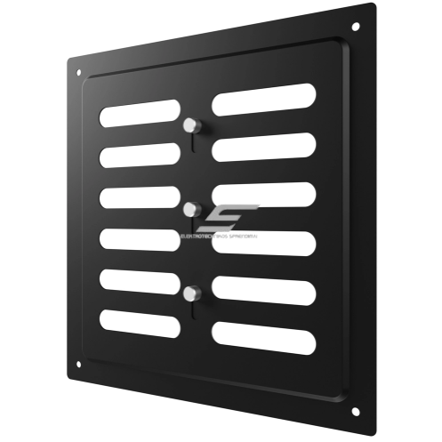 Kratka wentylacyjna | do systemów wentylacyjnych | 200×200 mm | kolor czarny | stal ocynkowana Kratka wentylacyjna | do systemów wentylacyjnych | 200×200 mm | kolor czarny | stal ocynkowana