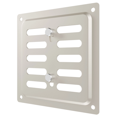 Ventilācijas reste | ventilācijas sistēmām | 100×100 mm | smilšu krāsa | cinkots tērauds