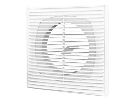 Ventiliacijos grotelės | vėdinimo sistemoms | 183x253mm | kvadratinės | su flanšu D125 | balta spalva | plastikinės | 1825VGF